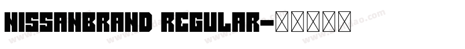 NissanBrand Regular字体转换